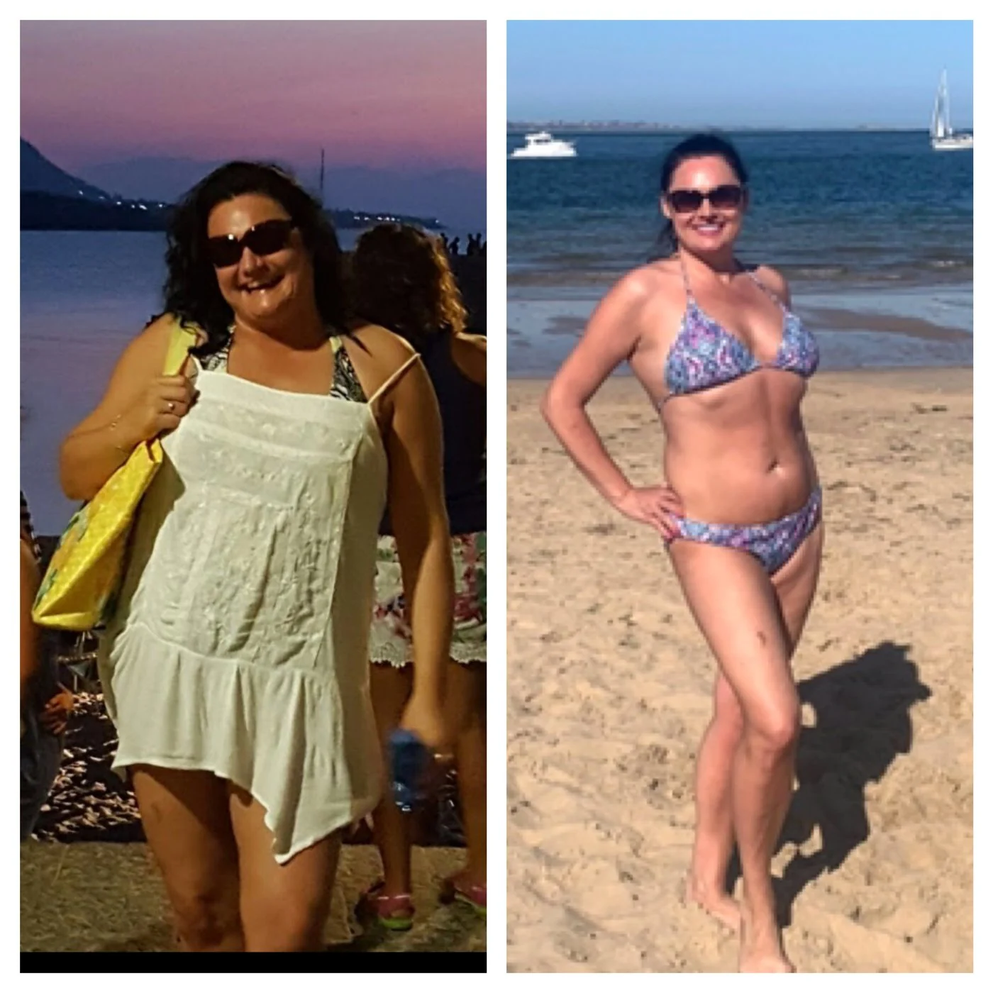 Before and after binge eating